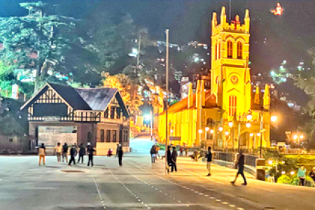 Mall Road Sightseeing in Shimla during Shimla Manali Tour package